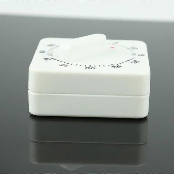 Analog timer med timerfunktion, æggeur, rustfrit stål, sølv (LGL)