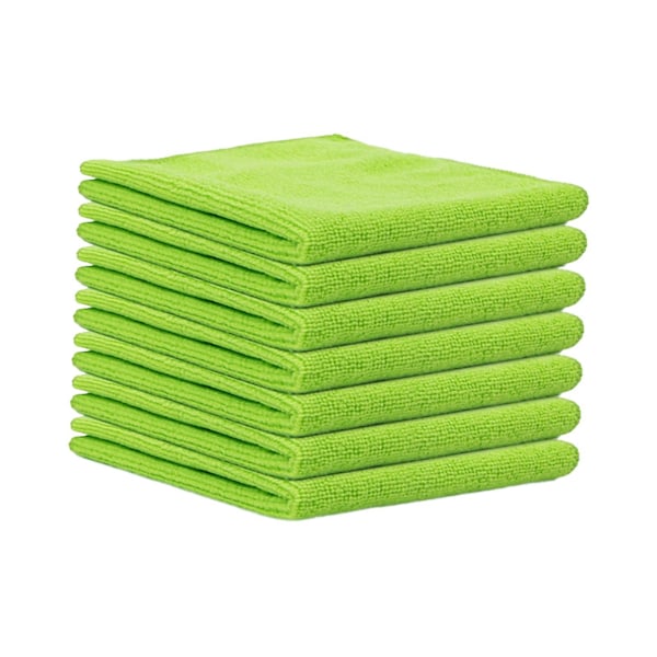 7 kpl Mikrokuituinen Puhdistusliina Puhdistuspyyhe Monitoiminen Tiskirätti Mikrokuitupyyhkeet Keittiöön Astioille Autolle Kotiin Toimistoon LGL Green 30cmx30cm