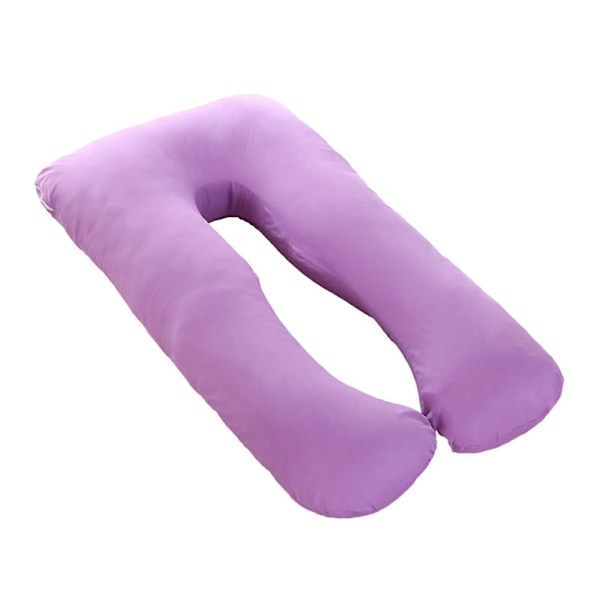 Örngott i bomull för U-formad gravidkudde Tvättbart bekvämt örngott för sidokudde LGL Purple 70x130cm