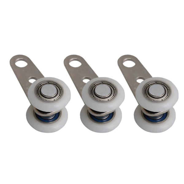 Set med 10 rullar för burspråk eller skjutdörrar - metall och plast - 4,5 x 1,9 cm (LGL)