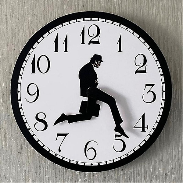 Walks Clock, Silly Walk Väggklocka, En Intressant Väggklocka för Sovrum Kök Vardagsrum, Novel[HsSs] LGL Black