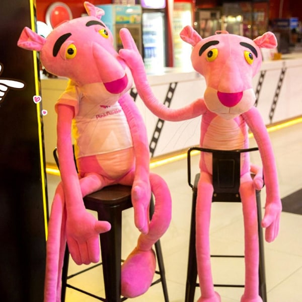 60 cm tegneserie rosa panter Dyr myk klembar dukke utstoppet plysj leketøy Barnegave