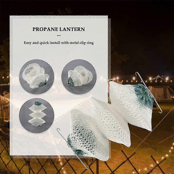 4-pak Gaslygteglødenet Bulk Harmonikaform 95 Clip On (LGL)