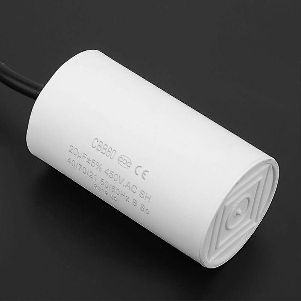 til CBB60 Motor Start Kondensator 450V 20uF Microfarad Kondensator med Ledningsudtag LGL as the picture shows