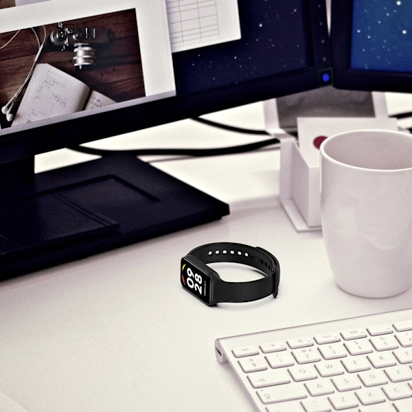 INF Armband för Xiaomi Smart Band 8 Active, Redmi Band 2 (LGL) Svart Sort