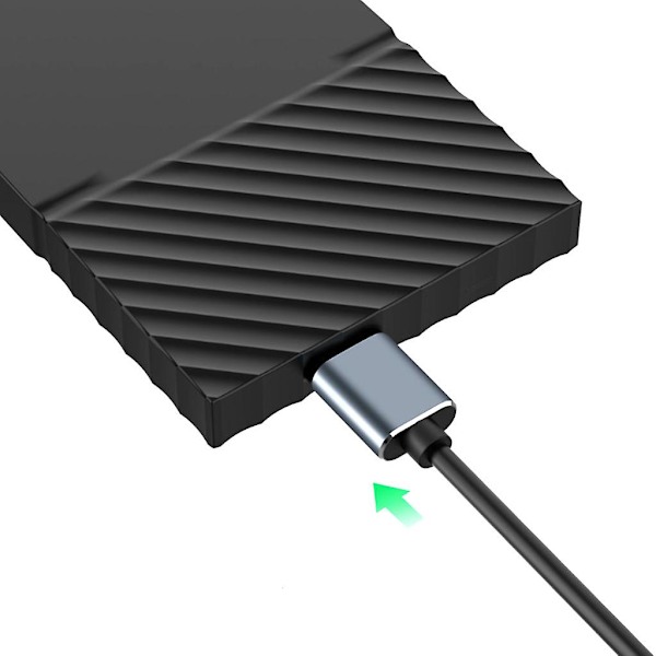 USB3.0 Type-C til Micro-B Harddisk Datakabel Super Hurtig 5Gbps 625MB/S LGL 0.5m