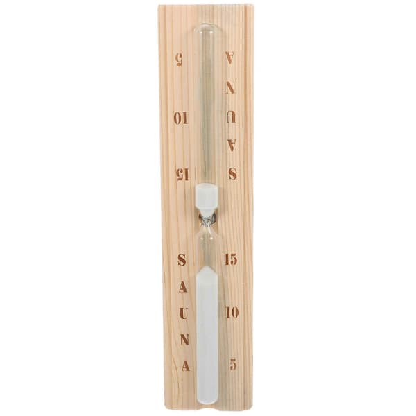 Bastutimer Trätimglas Timer 15-minuters Timglas Bastu Trätimglas (LGL) 30.00X6.50X2.50CM