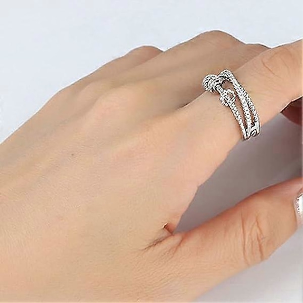 Ångestringar för Kvinnor Till Min Dotter Fidgetringar Justerbara Ringar med Pärlor Spinnerring Ångestlindrande Ringar för Tonårsflickor LGL