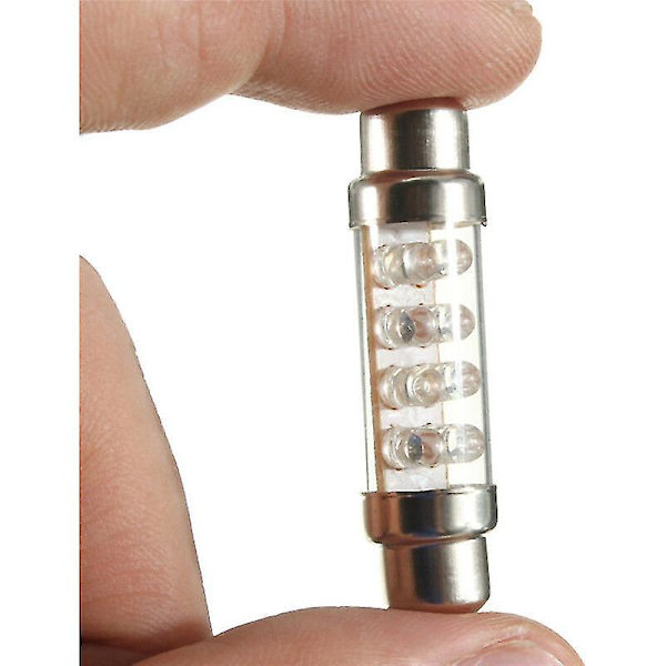 42mm Bil Inredning 8led Ljus Glödlampa Blå Festoon Dome Led Ljus Glödlampa Lampa Dc12v [kk]