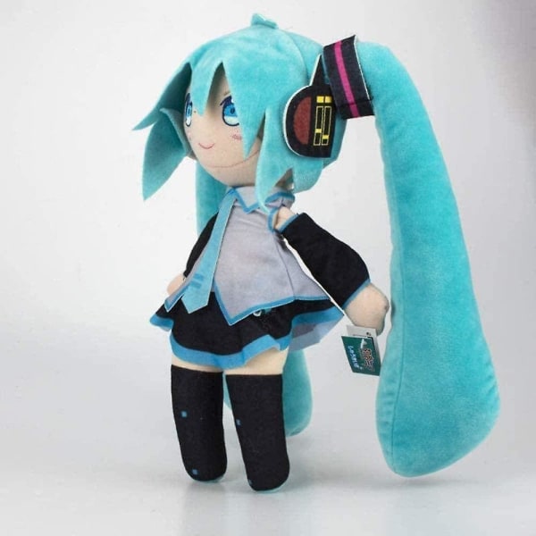 Hatsune Miku Plysch Leksak Cartoon Mjuk Fylld Docka Anime Figurer Kudde Barn Födelsedag 33cm