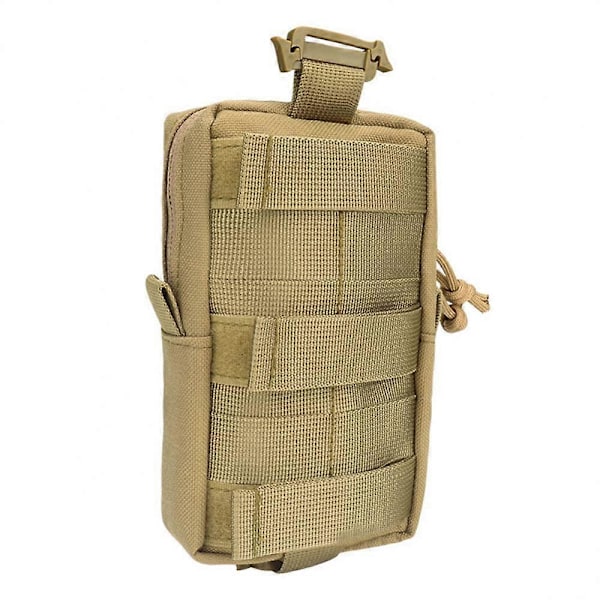 Taktisk Väska Molle Militär Midjeväska Armé EDC Ficka Mobiltelefonfodral Utomhus Jakt Camping Vandring Väska Taktisk Utrustning LGL khaki