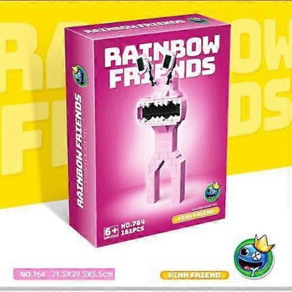 Rainbow Friends Byggeklodser Legetøj Rainbow Friends Figurer Byggeklodser Legetøj til Børn i Alderen 7-14 LGL Pink