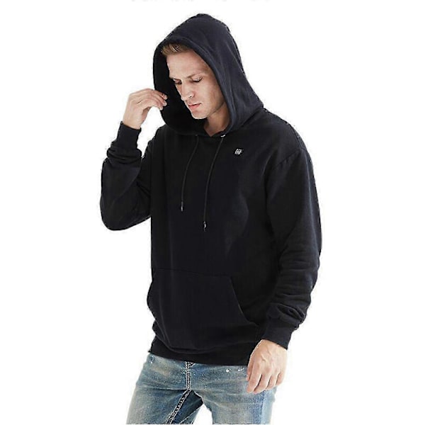 Elektrisk USB Utomhus Ing Tröjor Hoodies Herr Varma Kläder Ncm # LGL Black XXL