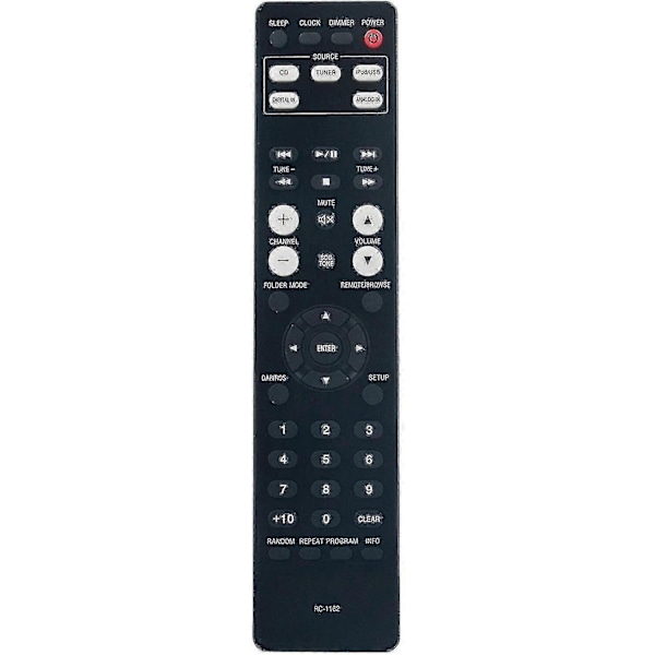 Allimity Rc-1162 fjärrkontroll ersättning för Denon Cd receiver Rcd-m39dab Rcd-m39 LGL