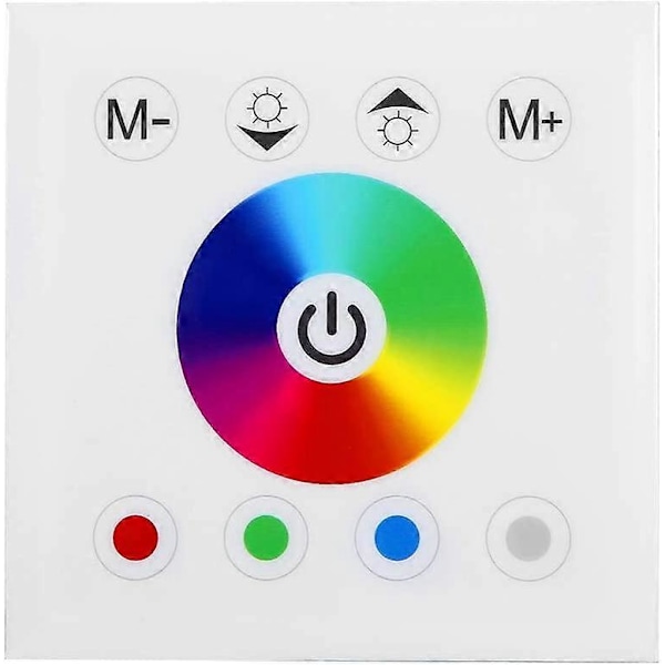 Fjernbetjening til vægpanel, RGBW LED Touch Panel Controller med farvedæmper til LED strips fjernbetjening (LGL)
