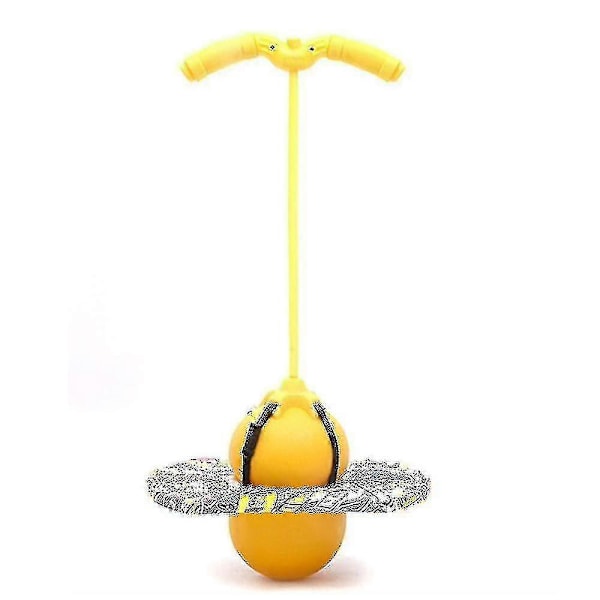 Pogo Hoppboll Balansbräda Med Handtag Explosionssäker Träningsboll LGL Yellow