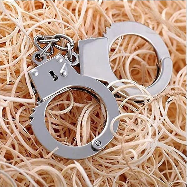 2 st Mini Handbojor Metall Nyckelring, Silver (LGL)
