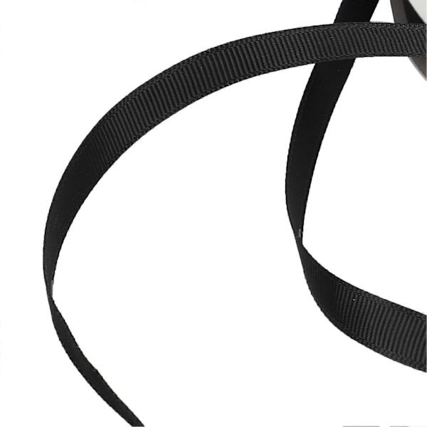 100 Yards Satinband 0.4in Bredd Omslag Färgäkta Dekoration för Julklapp Hantverk Paket Svart (LGL)