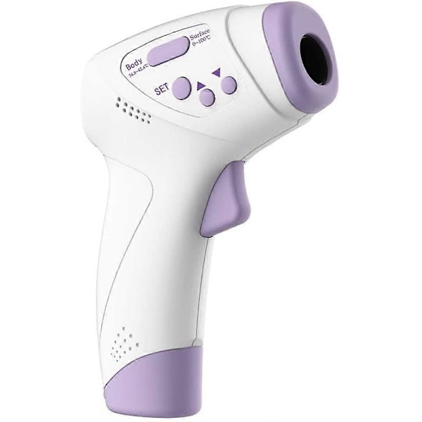 Pande Temperatur Berøringsfri Professionel Digital Infrarød Termometer, LCD Display Feber Advarsel (LGL)