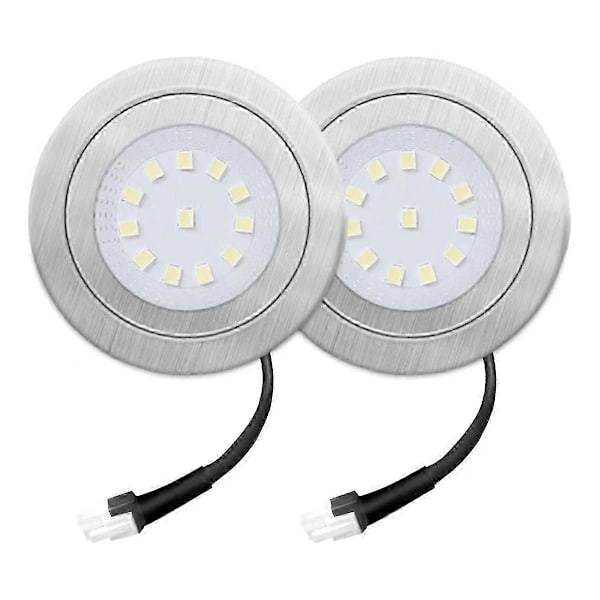 2-pack 1,5W Spiskåpslampor, 12VDC Köksfläktlampor, Kökslampersättning 20W Halogenlampor LGL As Shown