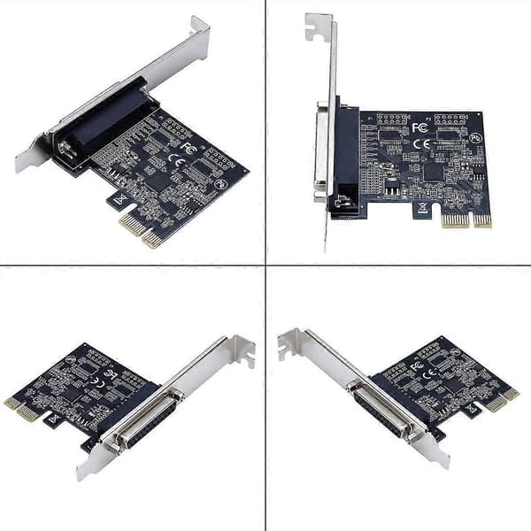 Parallelport DB25 25Pin PCIE Riser-kort LPT Printer til PCI-E for Express-kort Konverter Adapter AX99100 (LGL)