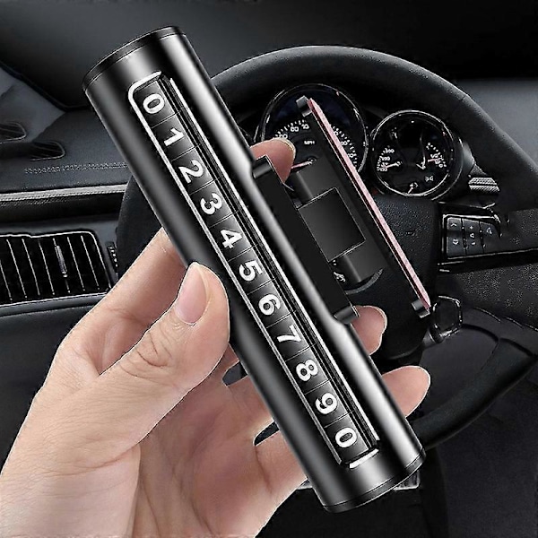 Midlertidig parkeringsskilt bil mobiltelefonnummer bilparkeringsskilt flyttbart bilparkeringsskilt 1 LGL Space Gray