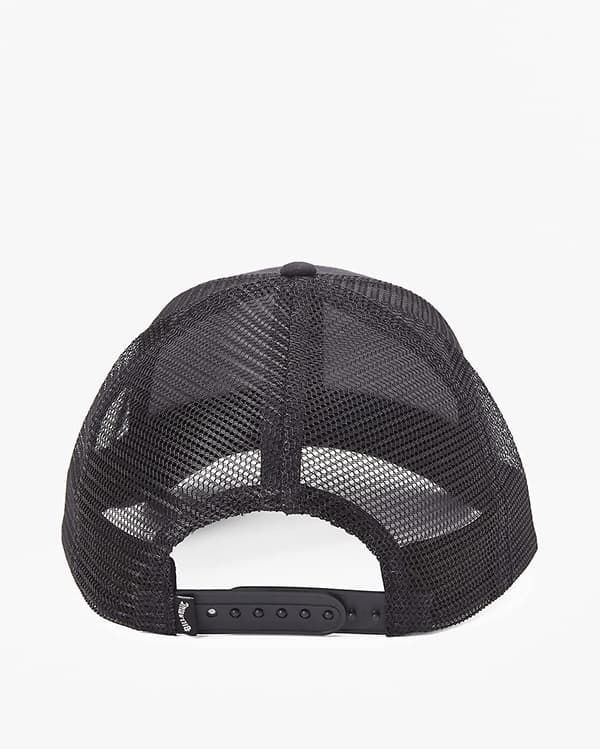 6-panel Snapback Trucker-caps for men med buet brem ~ Walled (LGL) Black One Size