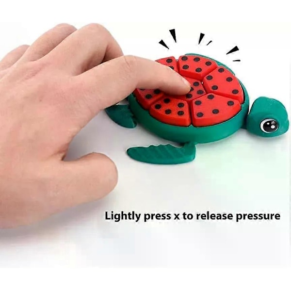Jordbærskilpadde Frukt Skilpadde Klikker, 3D-printet Fidget Leker for Voksne, Havskilpadde Klikkere Fidget LGL