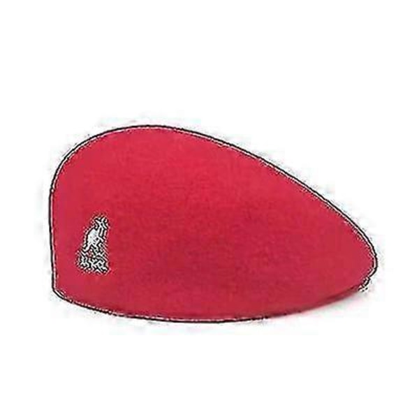 Herre Dame Kasketter Kænguru Beret Kunstner Beanie Hat LGL vine red L(58-60CM)