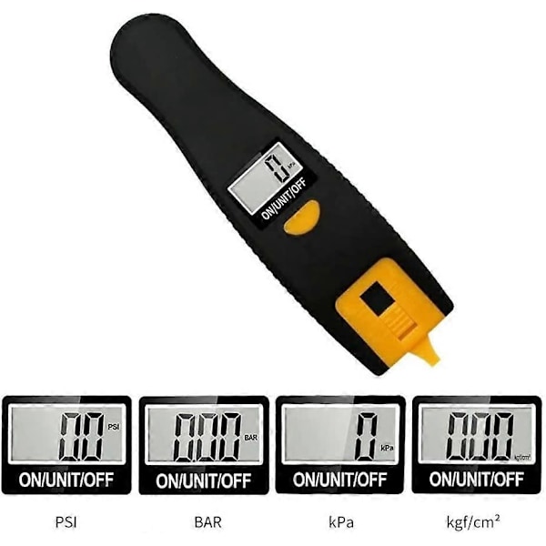2-i-1 Digital Däcktrycksmätare, 100 PSI Däcktrycksmätare Däcklufttrycksmätare Mönsterdjupsmätare med LCD-display (LGL)