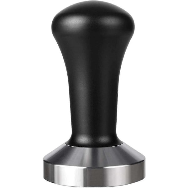 Kaffepress i rostfritt stål med frostat handtag och platt botten 58mm Kaffepulverkompressor {LGL}