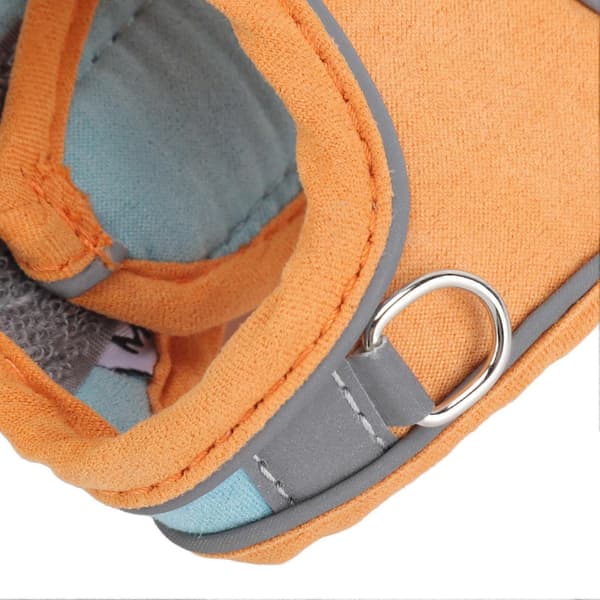 Kattsele och koppelset, Reflex, Blå Orange, M, 1,5m rep (LGL)