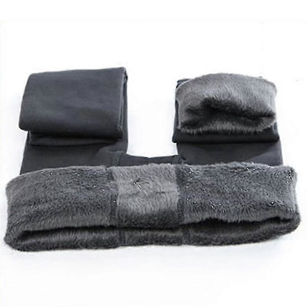 Varma avslappnade leggings med fleece för damer LGL Black M