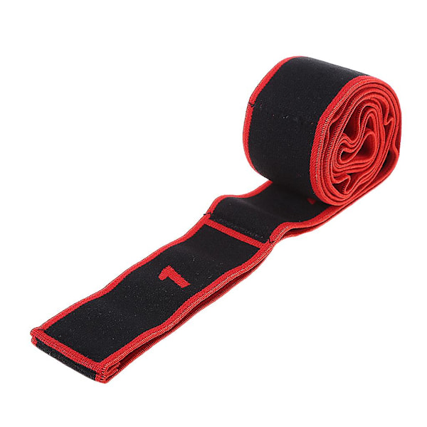 Yoga Resistance Band Träningsband 8 Öglor Spänningsskala Yoga Dragrem Bälte LGL Gray