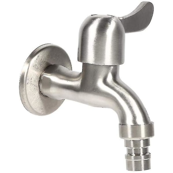 Havevandhane 304 Rustfrit Stål Udendørs Væghængt Vandhane Heavy Duty Holdbar I Brug(g 1/2' )