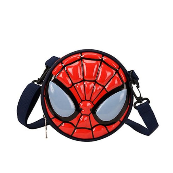 Kids Spiderman Captain America Superhelt Messenger Bag Skulderveske Rund Bag Julegaver Dark Blue
