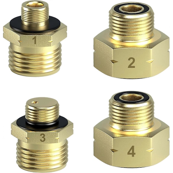 Gaspatron Adapter Gasflaske Adapter til Påfyldning af Tyske Gasflasker i EU Udland Adapter Gaspatron Lavet af Messing Gaspatron Adap LGL