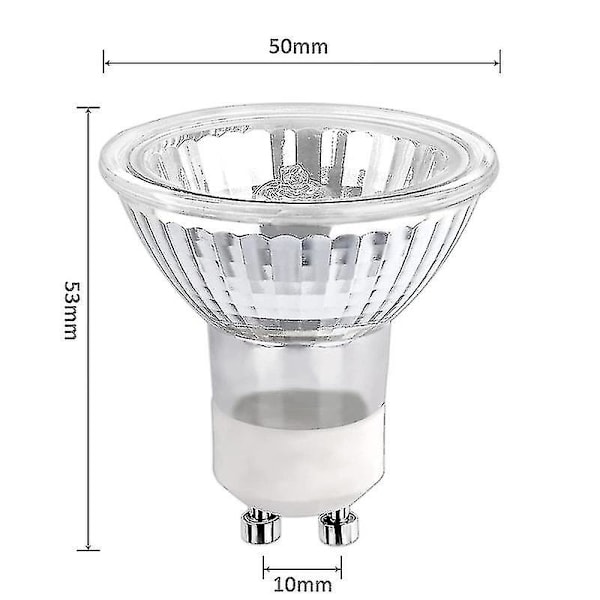 5 stk. Gu10 50w halogen spotlightpære, dimbar, halogen reflektorlamper [GGL] 35W