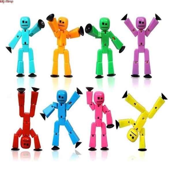 Sucker Sticky Robot 1st/2st Set Fotografering Animationsstudio Sucker Djur Barnleksak Födelsedagspresent Stikbot - Actionfigurer [LGL] 3Pcs Random 8cm
