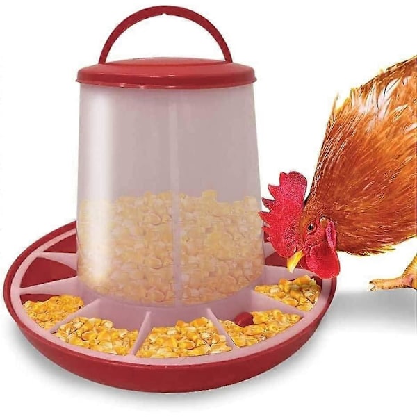Foderautomat til fjerkræ, høns, anti-spild 3 kg (LGL)