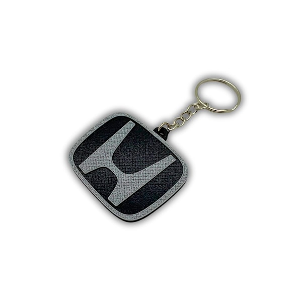 Nøglering nøgle vedhæng emblem logo til Honda Sort M (LGL)