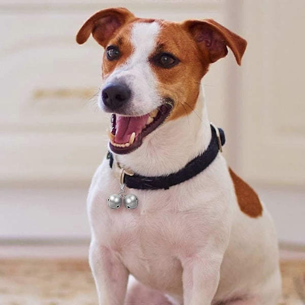 Stk. Kæledyrsklokker, Klokker til Hundehalsbånd Guld Sølv Klokker til Charme Vedhæng til Hunde Katte Halsbånd (LGL)