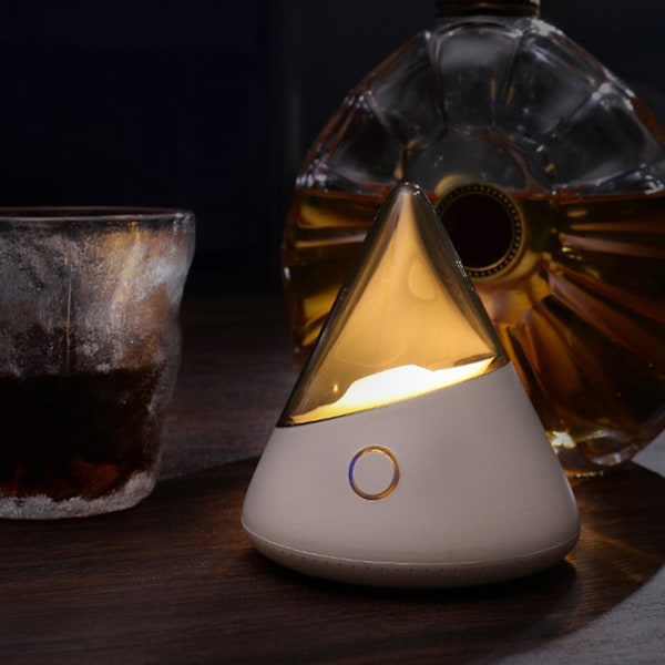 Mini Farverig Natlampe med Åndedrætslys 1200mAh Genopladelig Natlampe LGL White