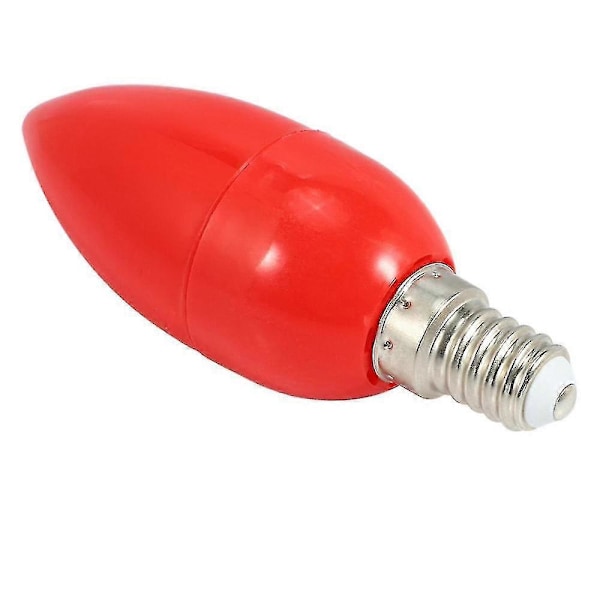 10x LED Lyslys Pære Lyspærer Rød Lykke Lampe Gud Lys Energibesparende Lyslys, e14 (LGL)
