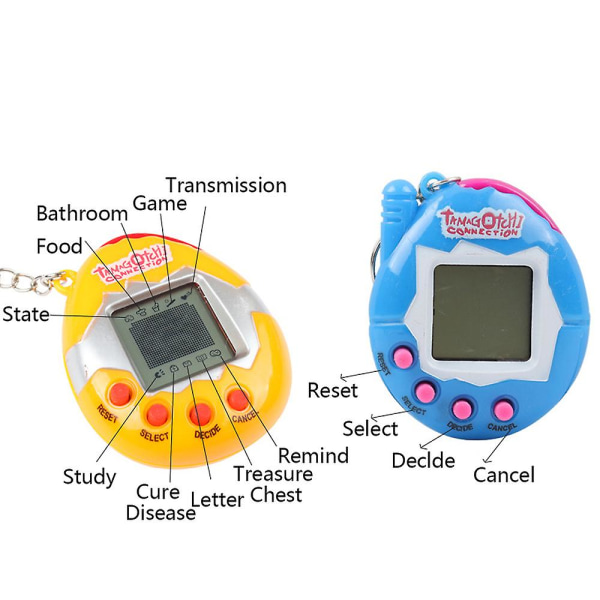 Tamagotchi Pets - 90'ernes nostalgiske legetøj Pink 1 Pcs