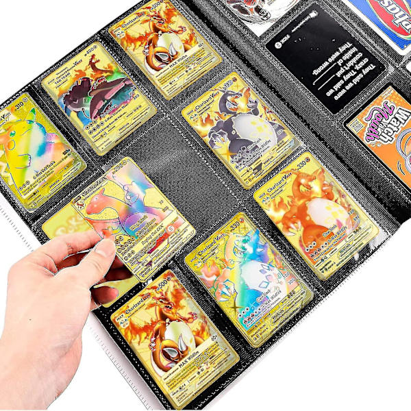 Charizard Vmax Metallkort - 4 st Ultra Rare Cards Metallkort V-kort/vmax/ex/dx Samlarkort - Presenten för samlare