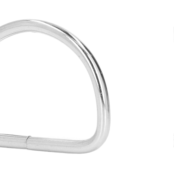 20 st D-ringar Enkel montering Elektropläterad yta Robust Hållbar Blekningsfria Metall D-ringar 4,8x40x30mm (LGL)