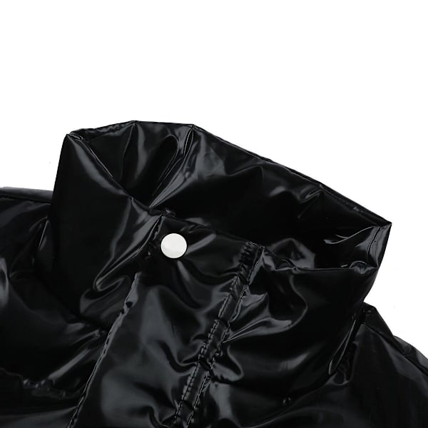 Sliktaa Herre Vanntett Ermeløs Jakke Skinnende Vattert Vest LGL Black S