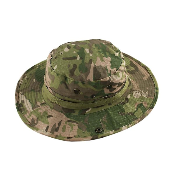 Maastokuvioitu taktinen airsoft-sniper boonie -hattu metsästyshattu kalastus ulkoilu leveälierinen lippis unisex ulkoilu vaelluslippis LGL MC 60CM