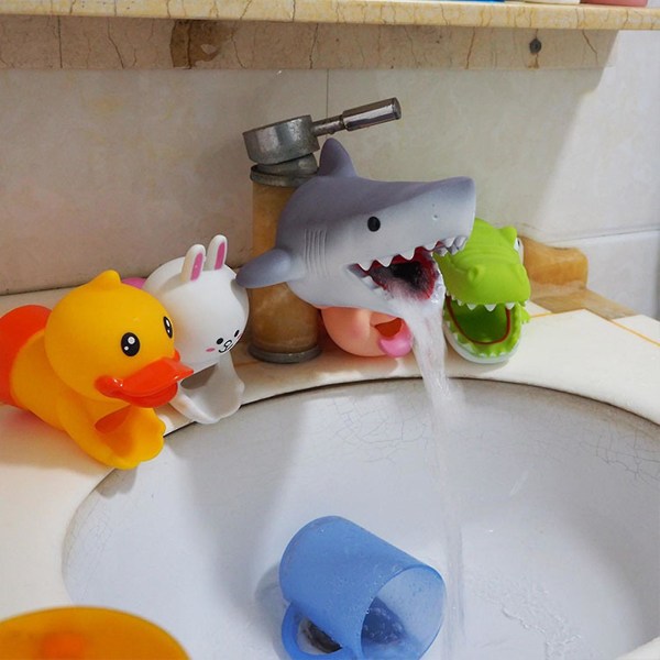 Breey børnehaneforlænger til badetuddæksel til baby, håndvaskforlænger Håndvask, børnebadeværelsesbadekar Sjov og sikkerhed Zj[GL] pink